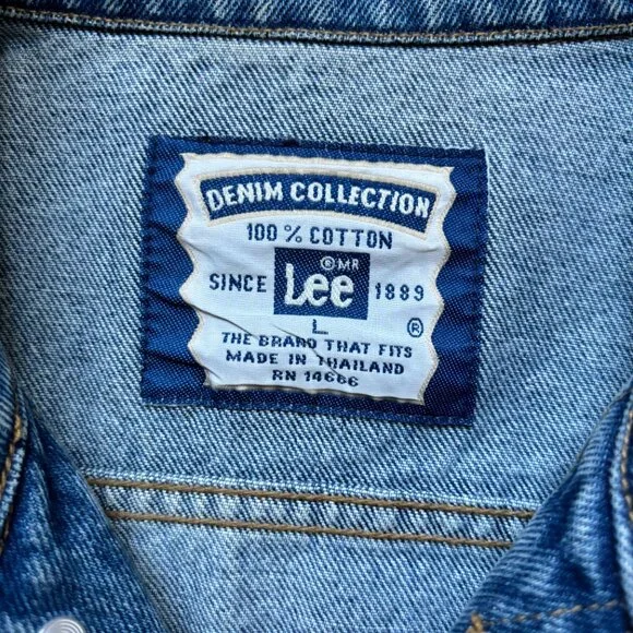 Vintage Denim Lee Jacket from the 1999 Ironman in Lake Placid USA - PTP 26” EUC - Picture 4 of 7